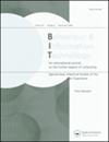 BEHAVIOUR & INFORMATION TECHNOLOGY雜志封面